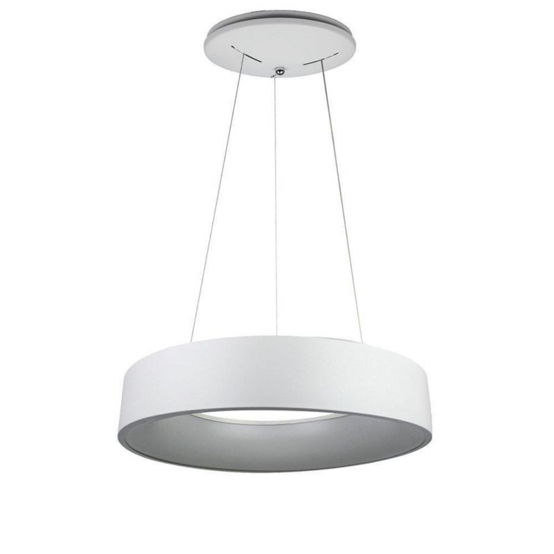 Lampa sufitowa wisząca V-TAC Vt-25-1 biała wym: 120 x 45 x 45 cm wbudowany LED 20W 1 szt.
