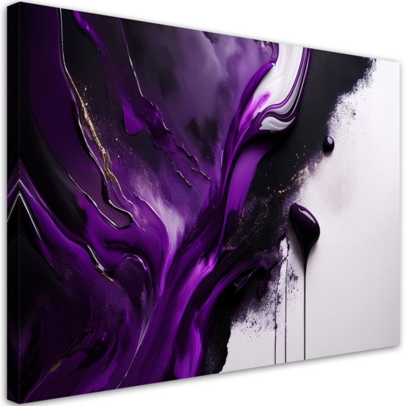 Obraz na płótnie Feeby Fioletowa Abstrakcja 90x60cm 1szt