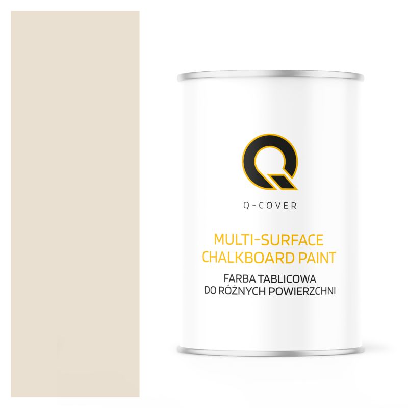 Farba Tablicowa Do Ścian Pisania Kredą Q-Cover Kolor Kremowy RAL9001 Mat 1L