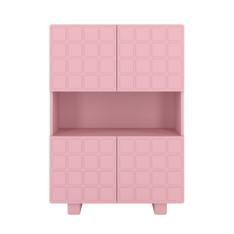 Komoda z frontami 3D Skandica CUBO high pudrowy róż 85cm 1 szt.