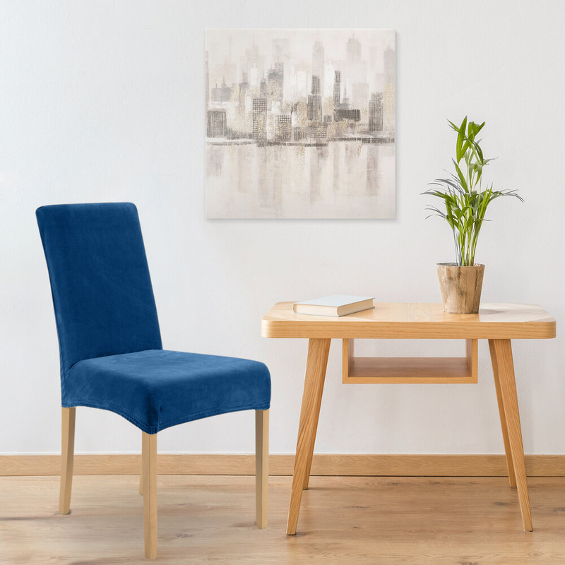 Pokrowiec na krzesło wodoodporny 35x30x55 cm granatowy LUNEO