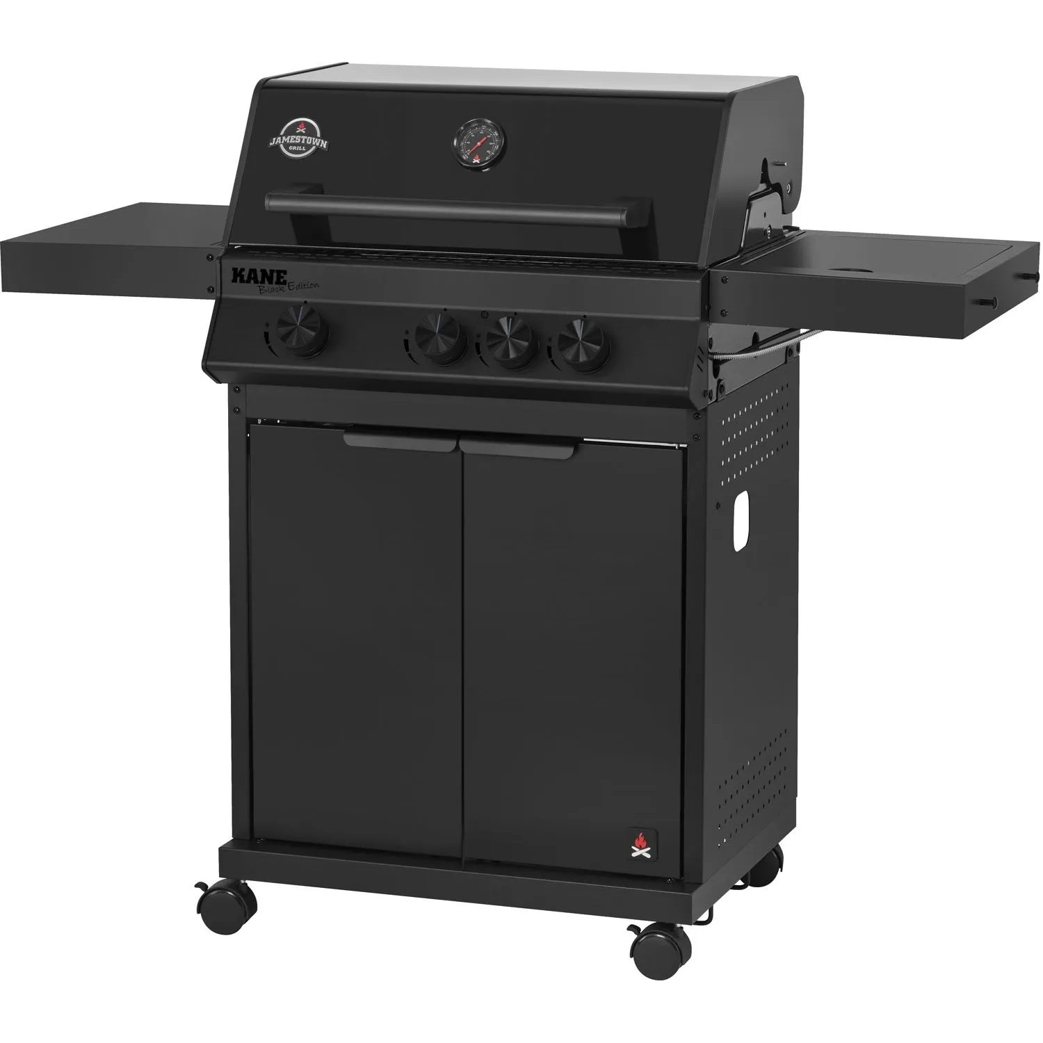 Jamestown Grill gazowy KANE BLK 3+1-palnikowy 12,0 kW
