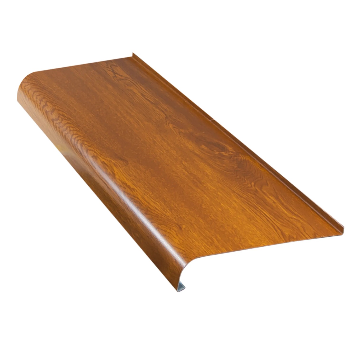 Parapet zewnętrzny stalowy złoty dąb, 120 cm x 25 cm x 4,4 cm