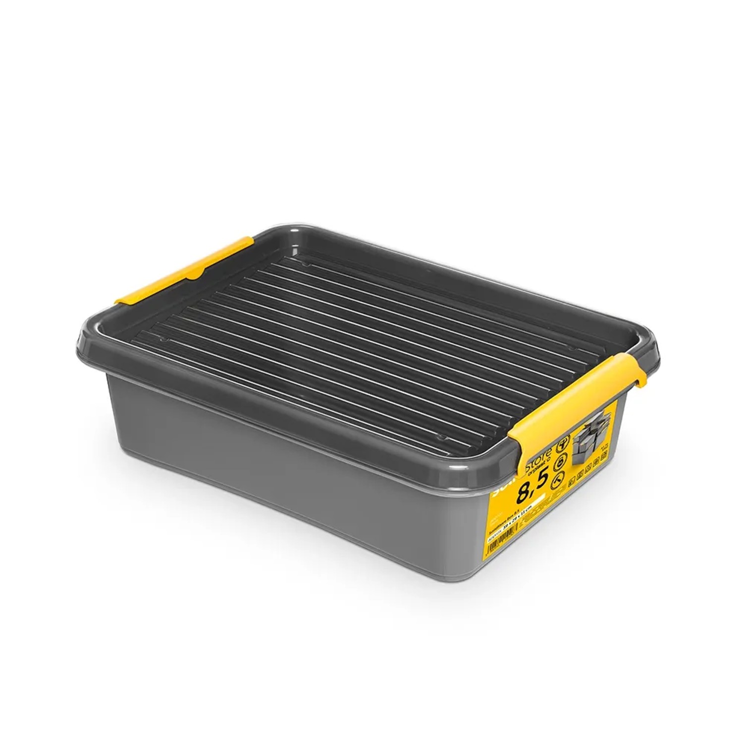 Pojemnik Solid Store 8,5l szary 39x29x11 cm