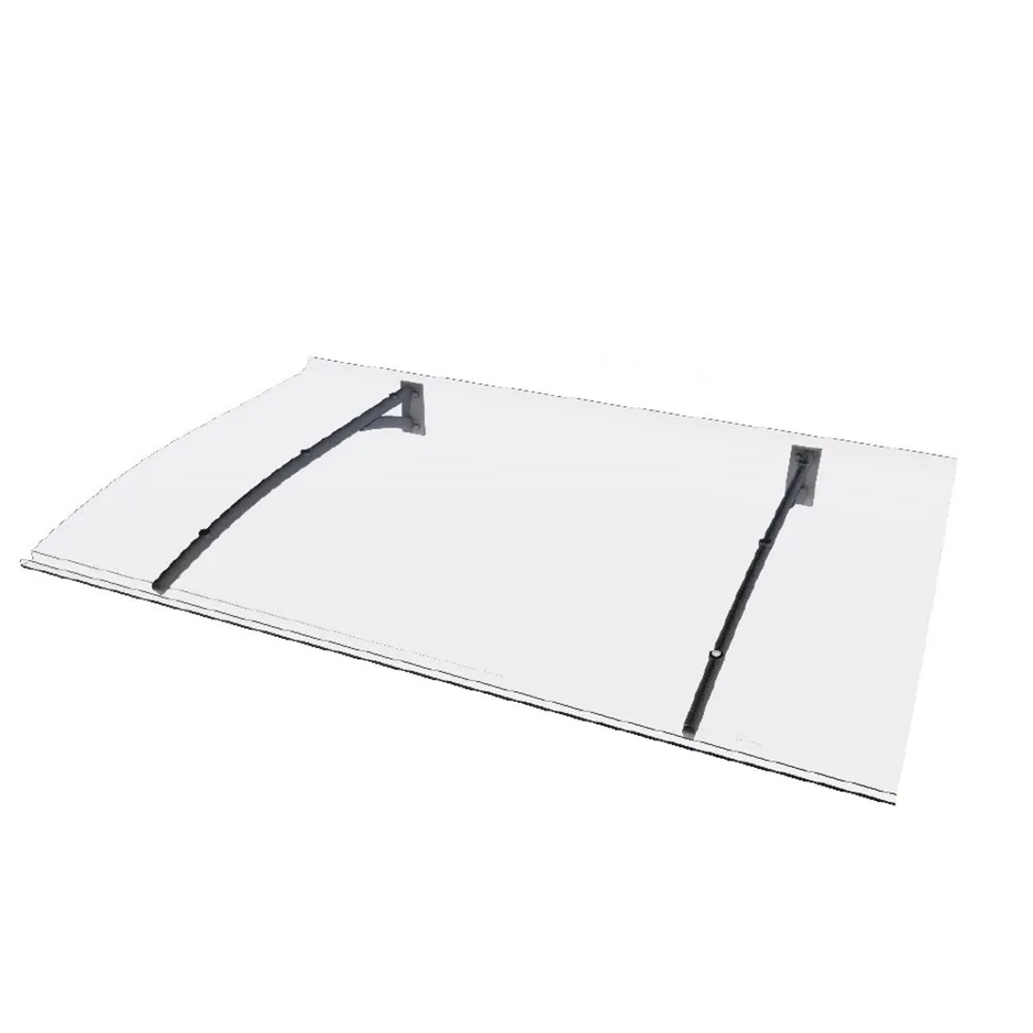 Gutta Zadaszenie Swing Secco 150x90x22 cm efekt stali