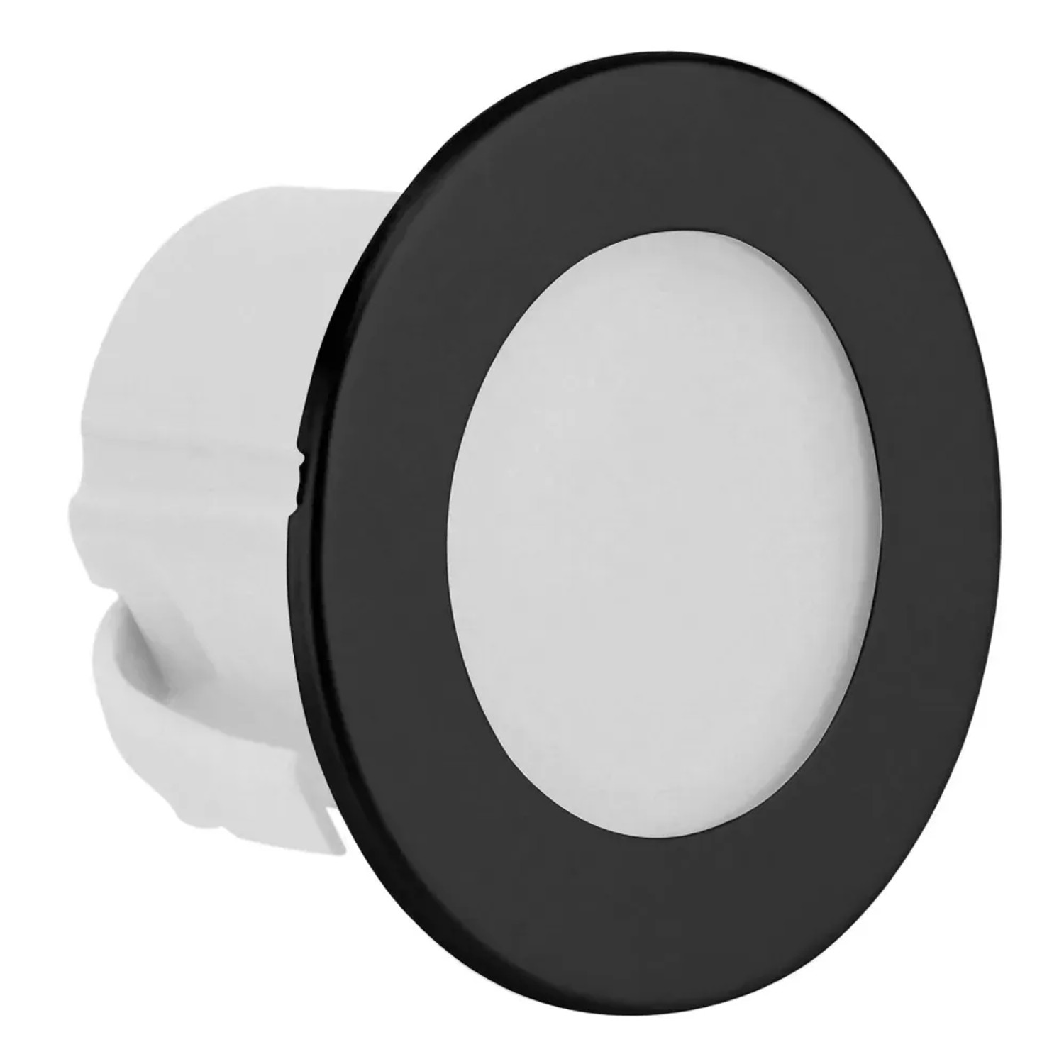 DPM Oprawa LED schodowa okrągła czarna 1,2W 40 lm 4000K