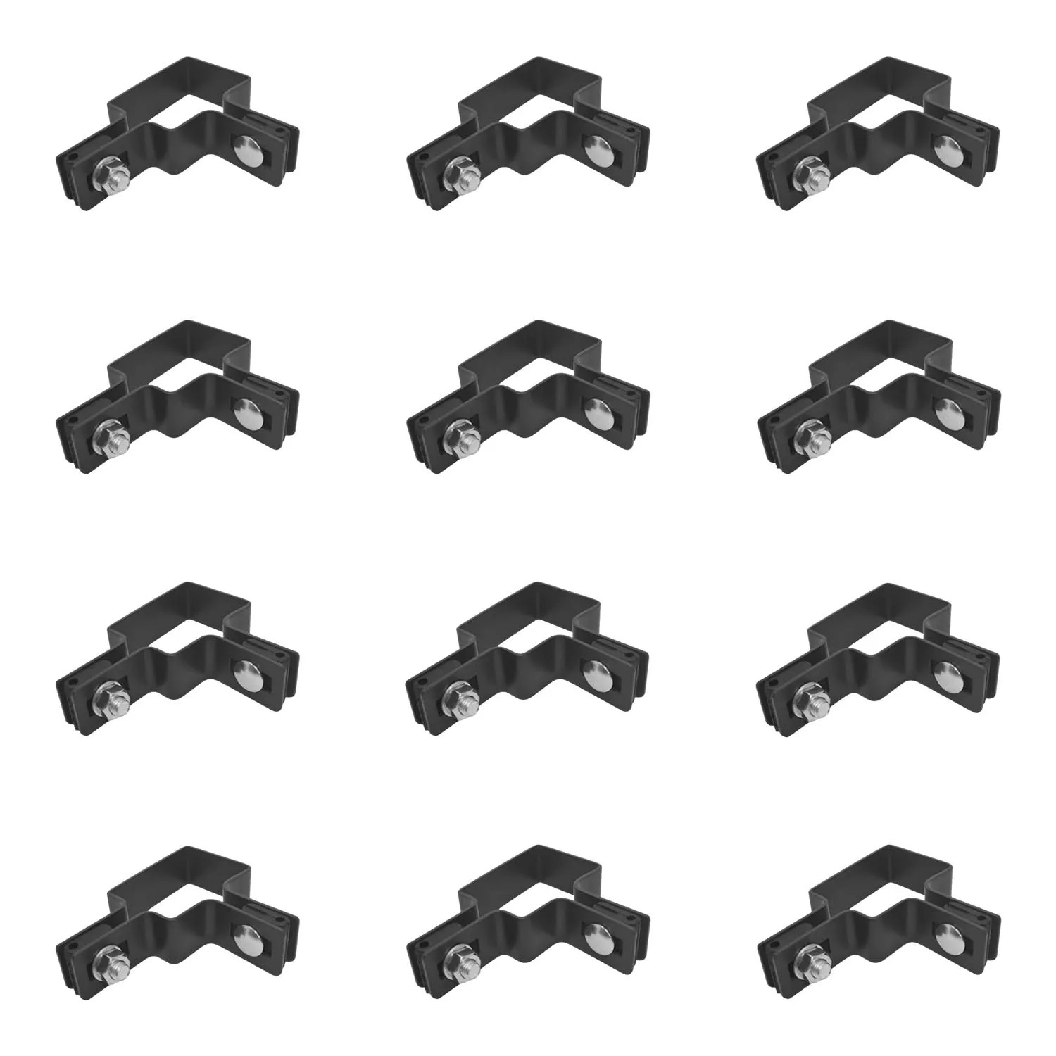 Obejma narożna antracytowa matowa 4 x 6 cm - 12 szt.