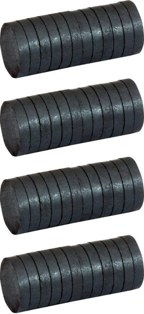4x Magnes bez obudowy Grand, 20x4mm, 12 sztuk, czarny