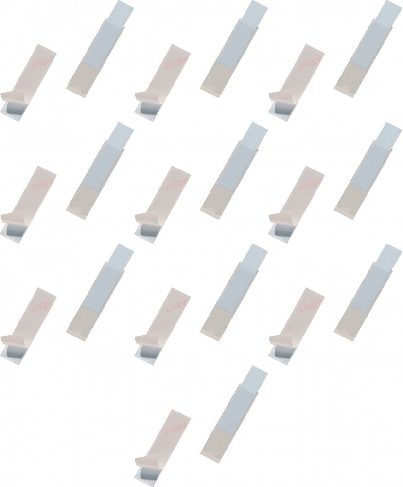10x Kieszeń samoprzylepna Durable Pocketfix, 75x18mm, 10 sztuk, transparentny