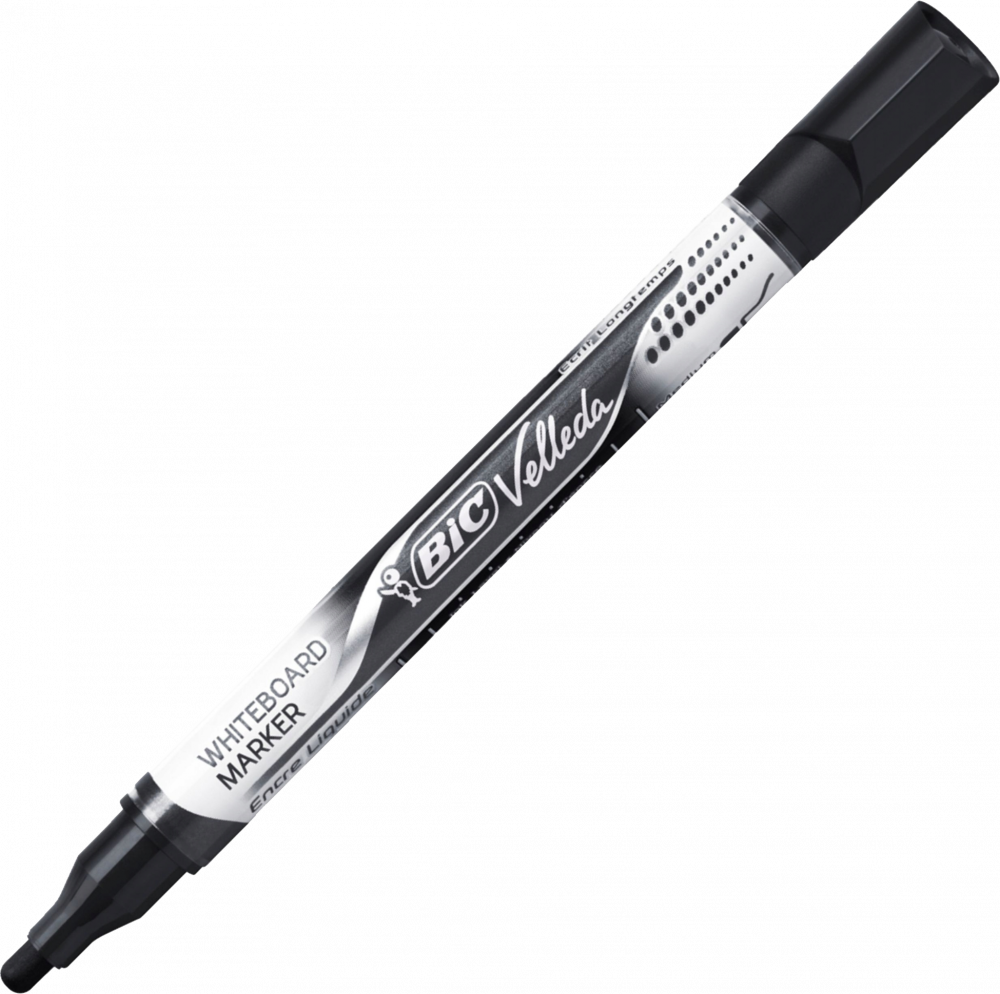 Marker suchościeralny BIC Velleda, Liquid Ink Pocket, okrągła, 4.2 mm, czarny