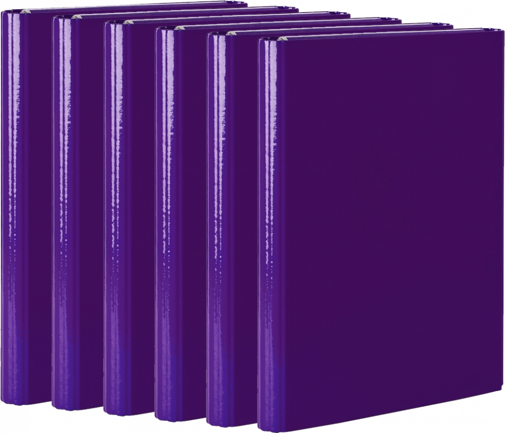 6x Teczka na rzep Vaupe, skrzydłowa, A4, 40mm, fioletowy