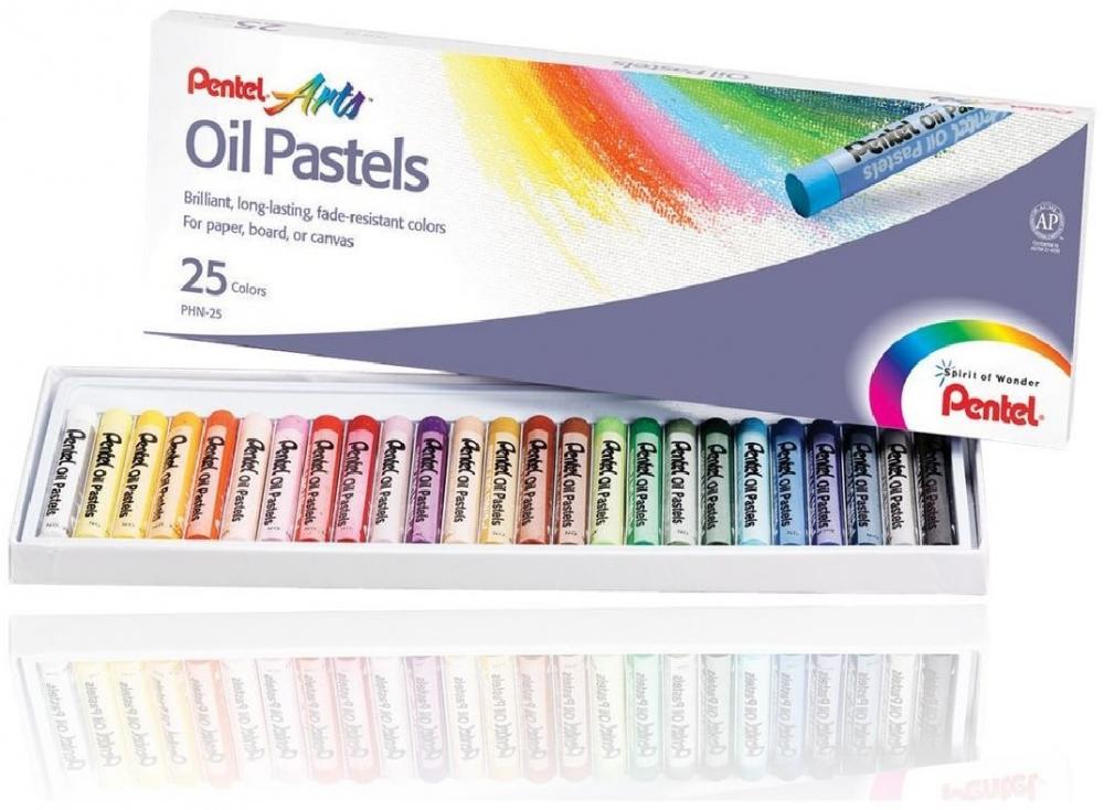 Pastele olejne Pentel, 25 kolorów