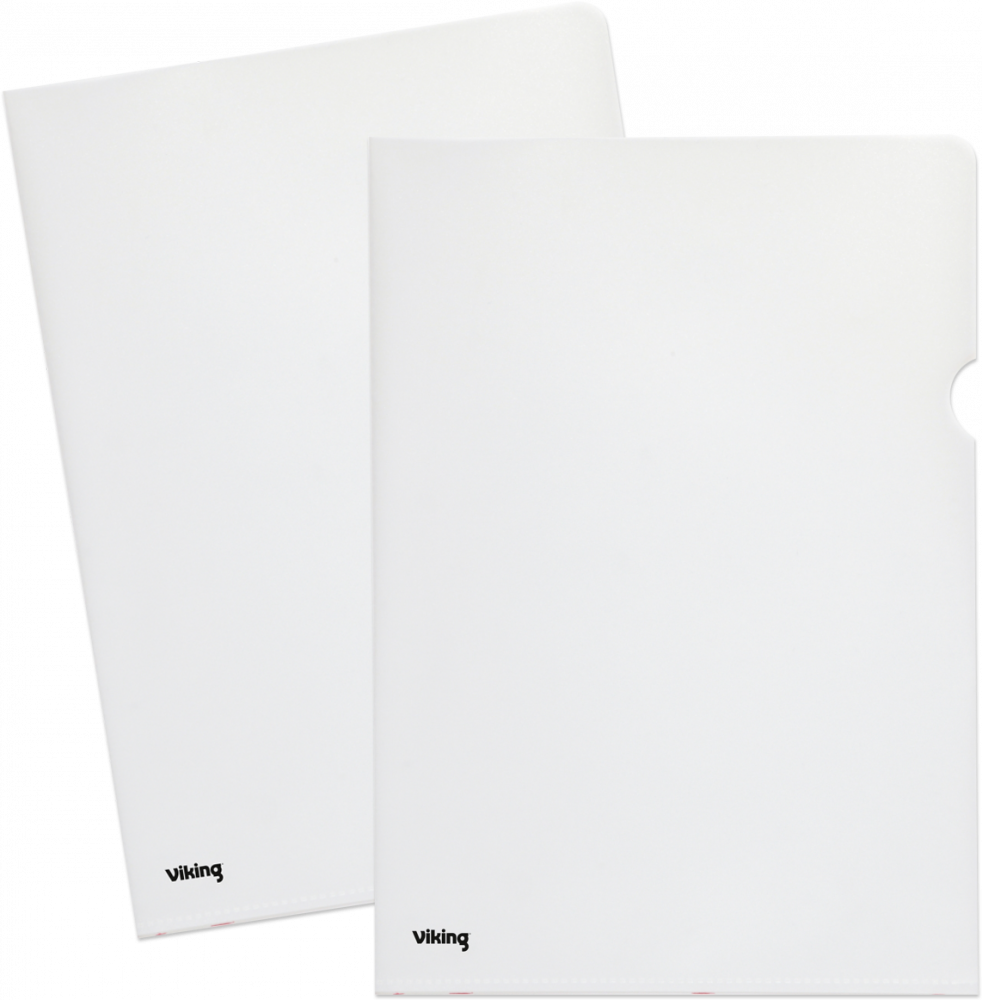 2x Ofertówki groszkowe Viking, "L", A4, 120μm, 100 sztuk, transparentny