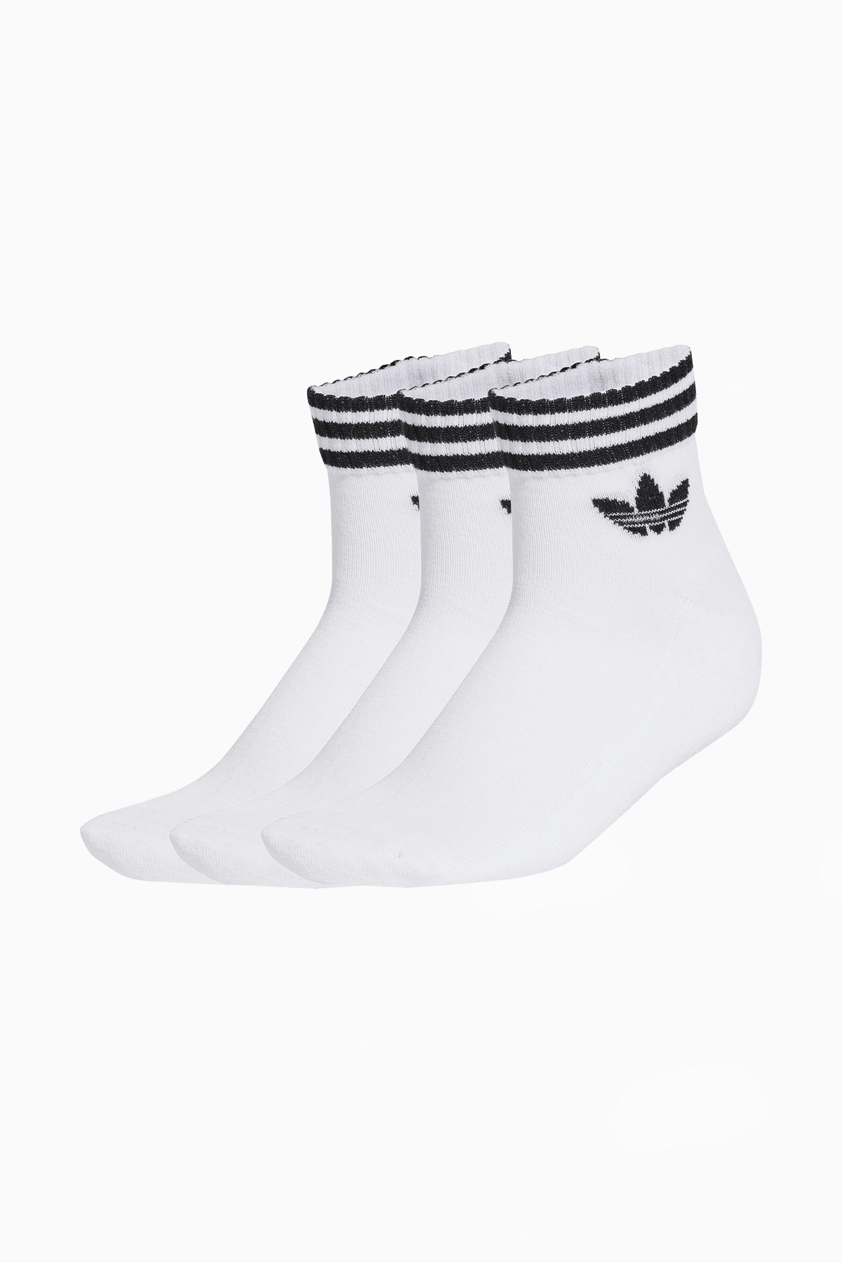 Skarpety Stopki adidas 3-Stripes Ankle 3 Pairs - Biały