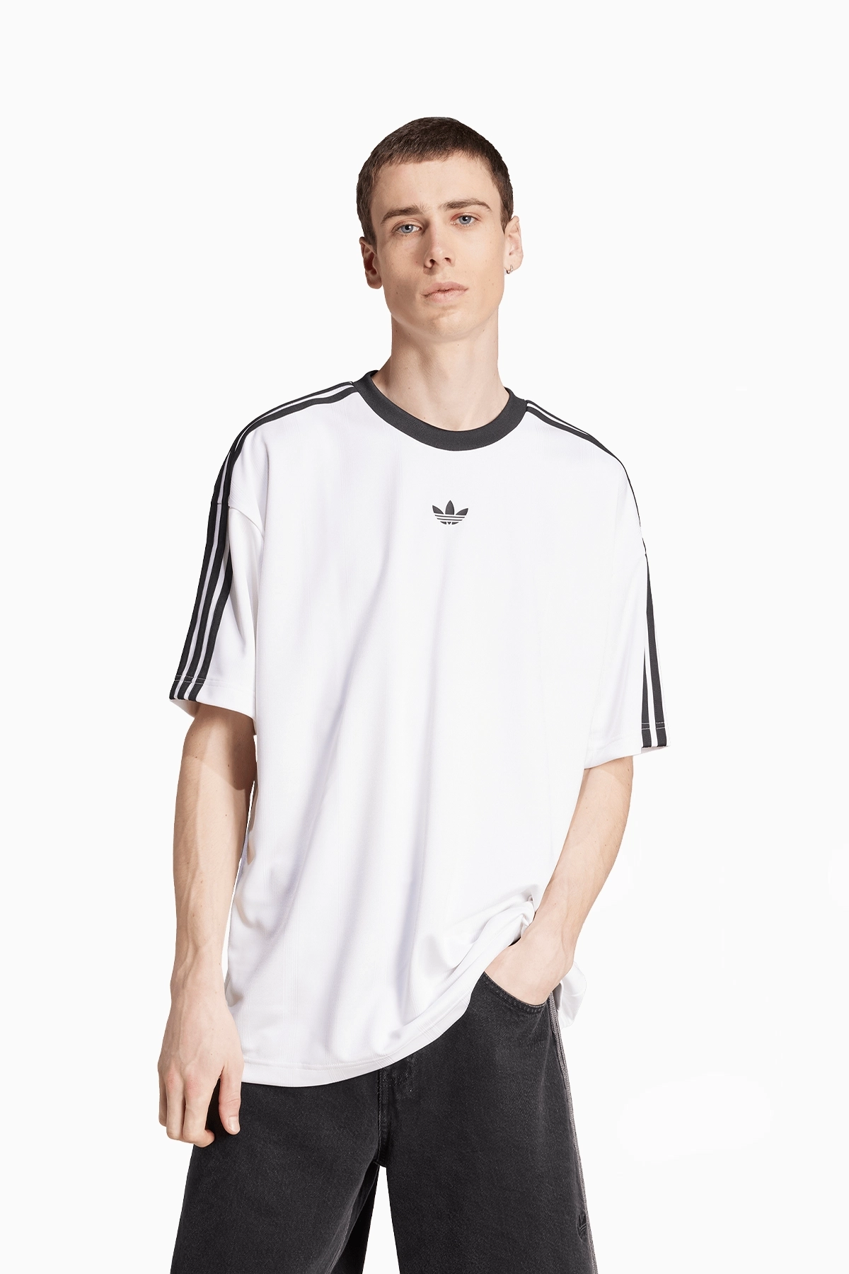 Koszulka adidas Adicolor Jacquard - Biały