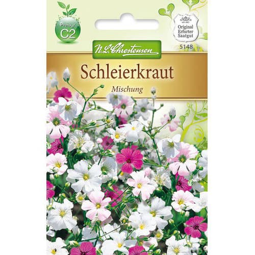 1 szt, Fátyolvirág (Gypsophila), színkeverék - Magok: Mod de ambalare: 1 db