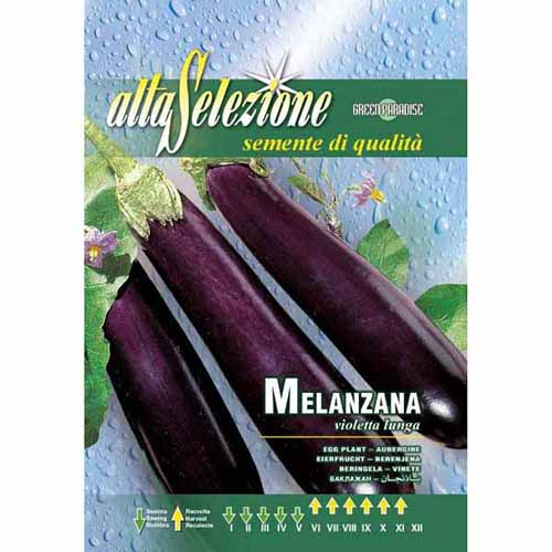 1 szt, Padlizsán Violetta Lunga - Magok: Mod de ambalare: 1 db