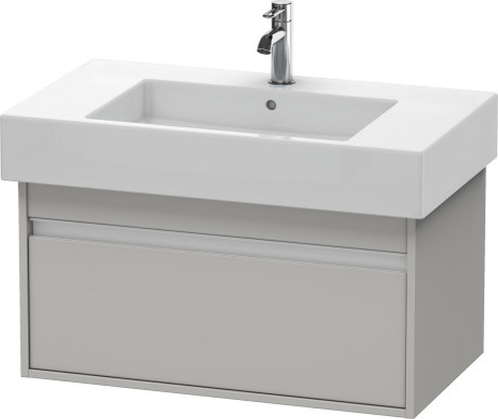 Duravit Ketho szafka 80 cm podumywalkowa wisząca szary beton mat KT669000707