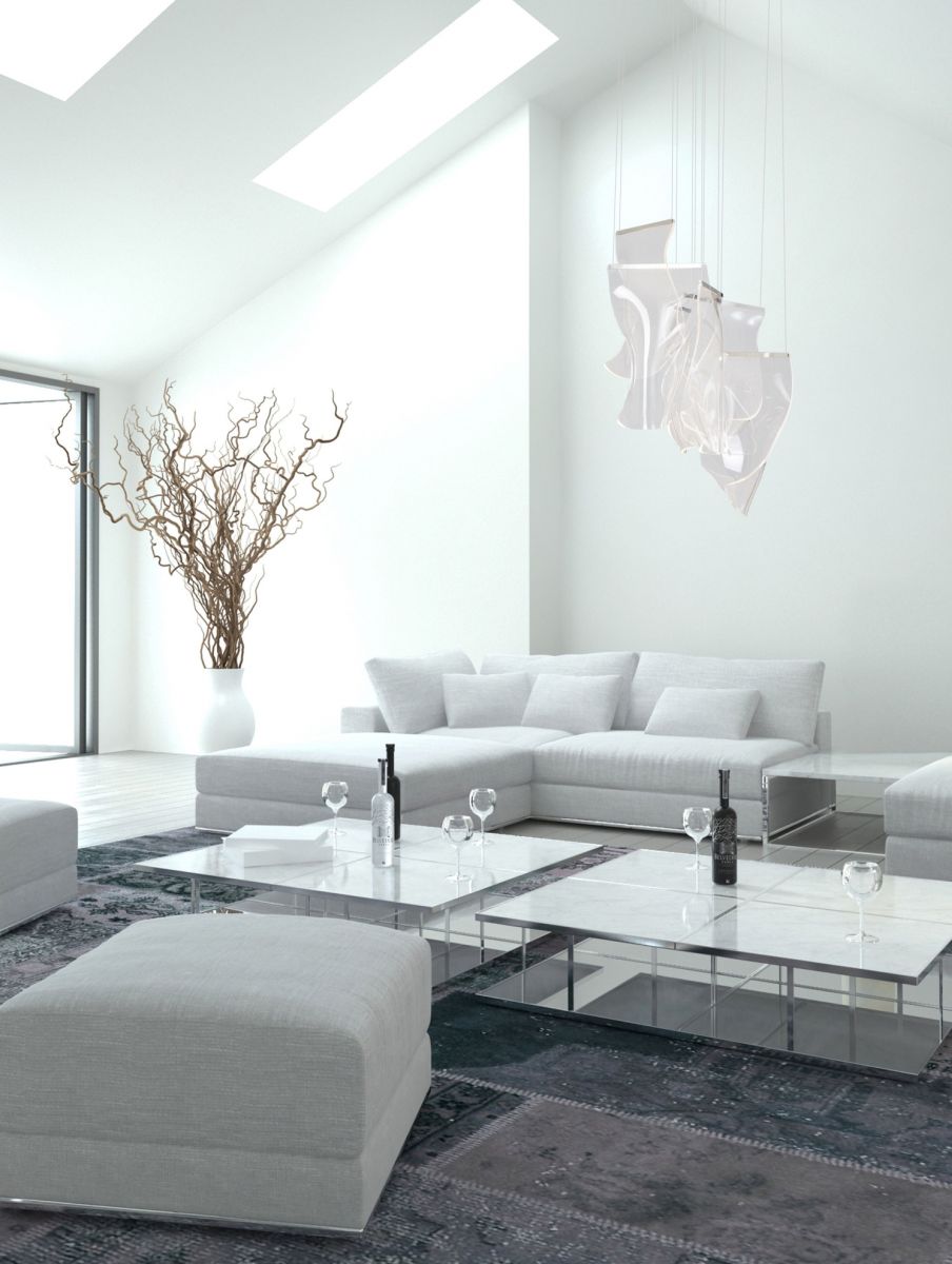 MaxLight Silk lampa wisząca 1x15W LED chrom P0371D