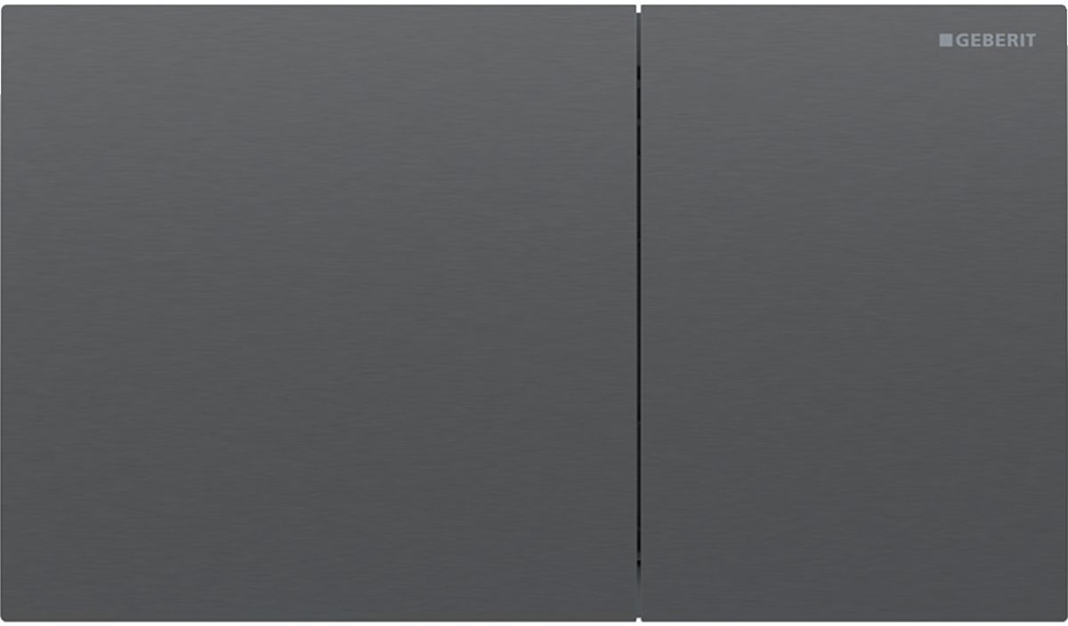 Geberit Sigma70 przycisk spłukujący przedni czarny chrom szczotkowany 115.622.QD.1