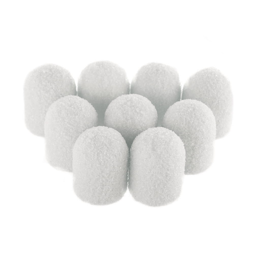 Kapturki do pedicure 7 mm gradacja 150 10 szt Fabric Podo AlleMed Biały White