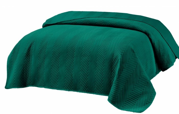 Miękka narzuta pikowana 100% mikrofibra 170x210 wz. NNW-2626 zielony