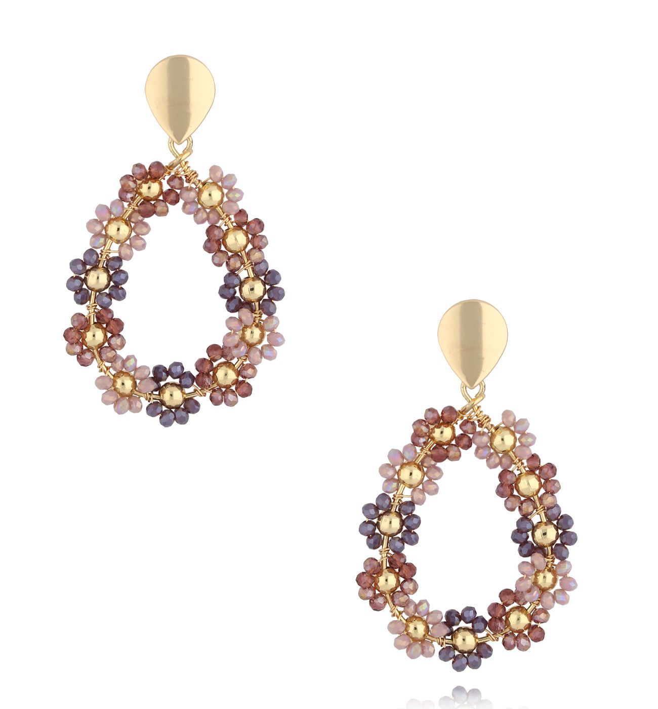 Kolczyki z kryształkami KWE0166