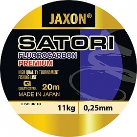 JAXON ŻYŁKA PRZYPONOWA SATORI FLUOROCARBON PREMIUM 20M #0,14MM