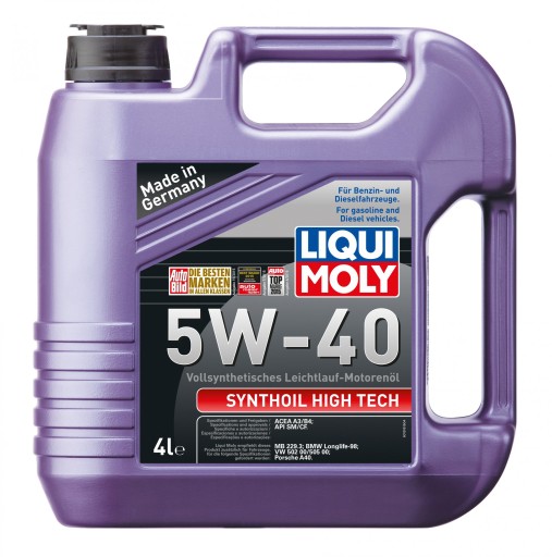 LIQUI MOLY SYNTHOIL HIGH TECH 5W40 4L - Petrostar