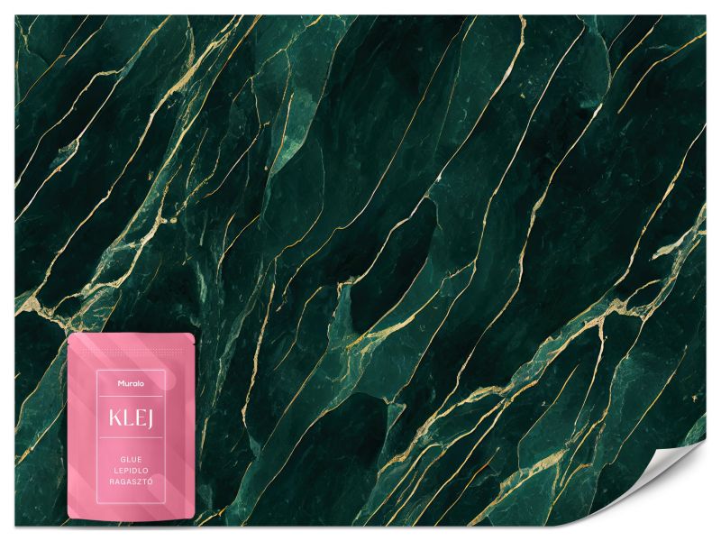 Fototapeta Muralo Zielony Marmur Abstrakcja Nowoczesna 100x70 cm 1szt.