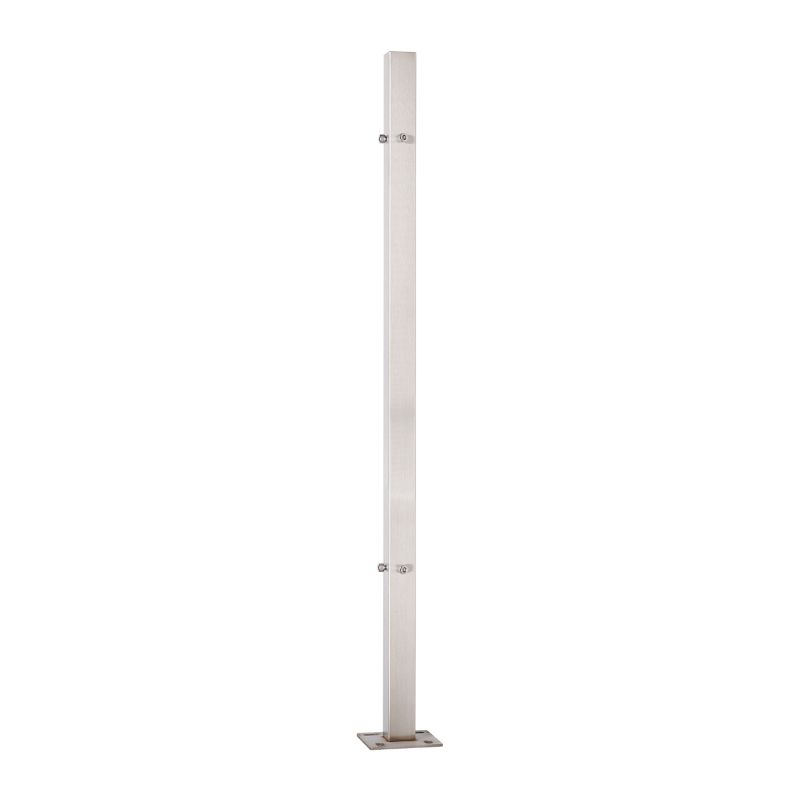 Słupek balustradowy PINOX narożny 40x40x98 1 mm - stal nierdzewna nieuzbrojony (Satyna) 1 szt