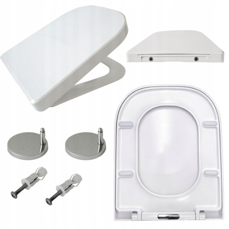 Deska sedesowa Estiva G wolnoopadająca duroplastowa biała do Roca Gap 1 szt.