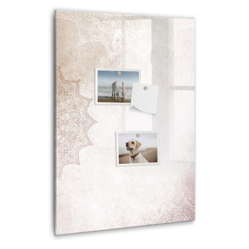 Szklana tablica magnetyczna Wallfluent 40x60 cm Mandale Czarny marker 1 szt.