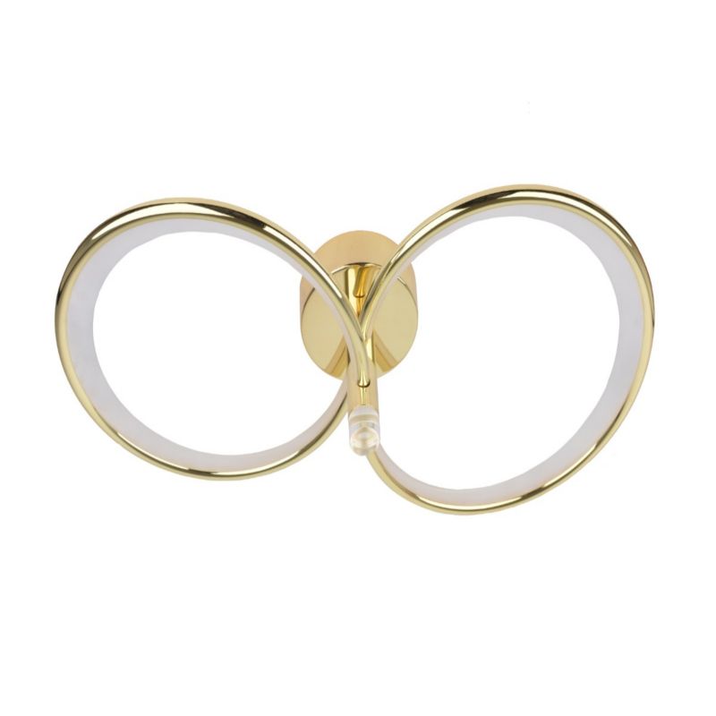 Lampa sufitowa dwa pierścienie Light Prestige AZINA złoto-biała LED 20W biały zmienny 3000/4000/6000KK lm IP20 - 1 szt