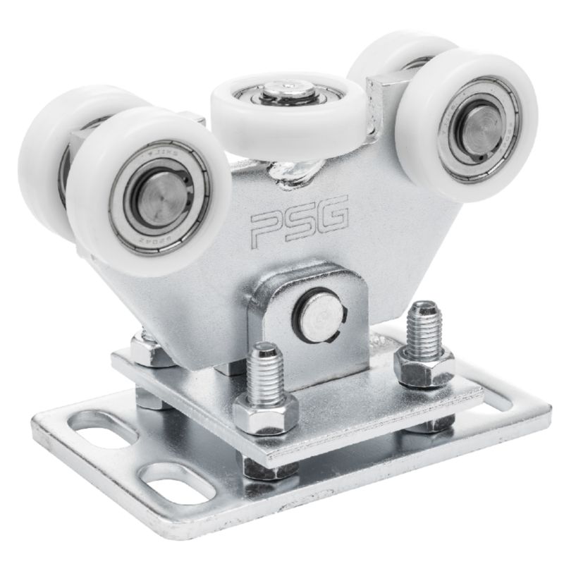 Wózek jezdny PSG do bramy przesuwnej z akcesoriami 80 (5-rolkowy, rolki z tworzywa sztucznego, wahliwy) 1 szt.