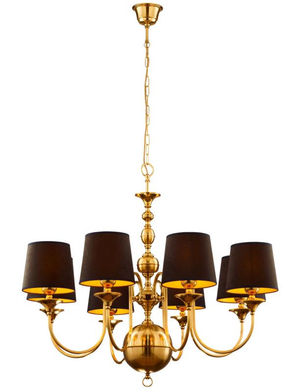 Żyrandol Jupiter BATUMI złoto-czarny 8xE27x20W IP20 wym:140x100x100cm - 1 szt.