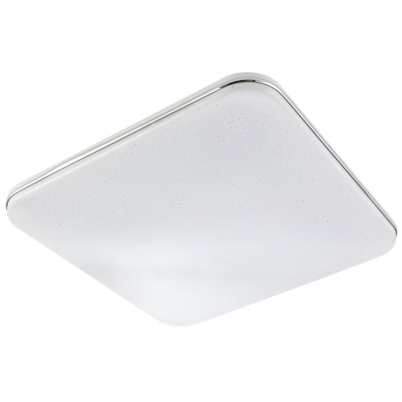 Plafon sufitowy lampa Polux Syrius biały chromowany LED 72W 3000K-6500K 8000lm IP20 wym: 7 x 43,2 x 43,2 cm - 1 szt.