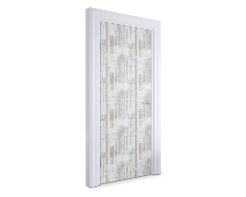 Naklejka samoprzylepna na drzwi Wallfluent 85x205 cm Abstrakcyjna krata 1 szt.