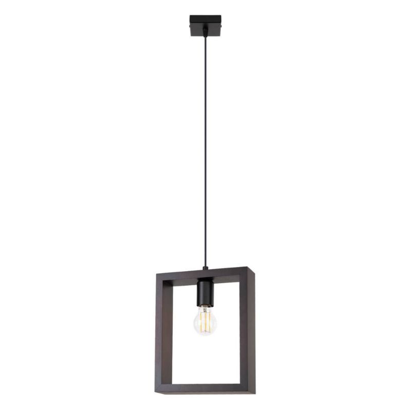 Lampa wisząca Sollux Lighting Aries 2557 wenge szerokość 24 cm 1xE27 x 1 szt.