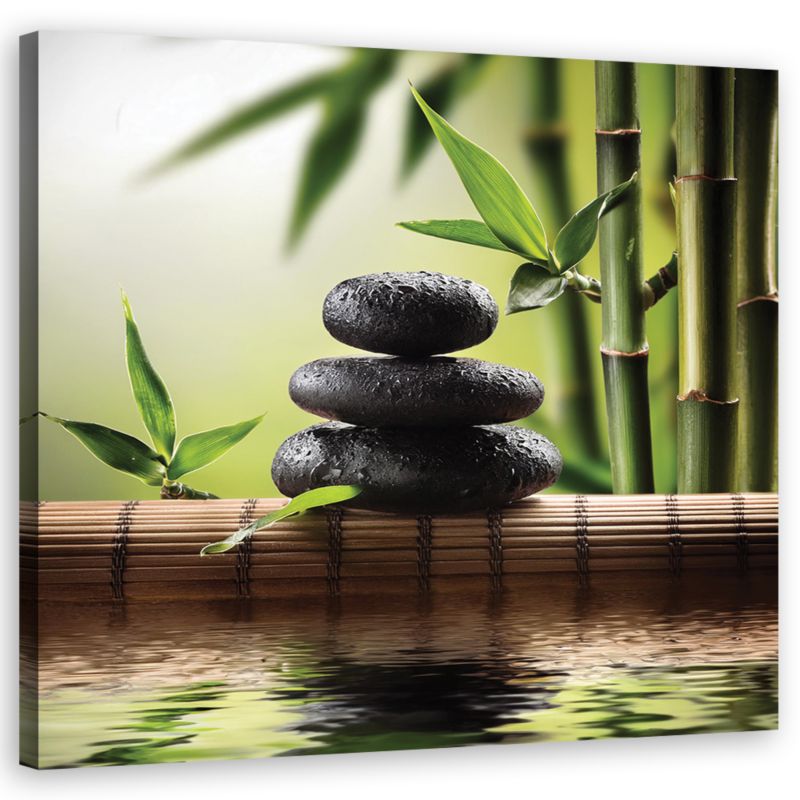 Obraz do salonu sypialni Feeby Kamienie Zen 60x60 cm 1szt