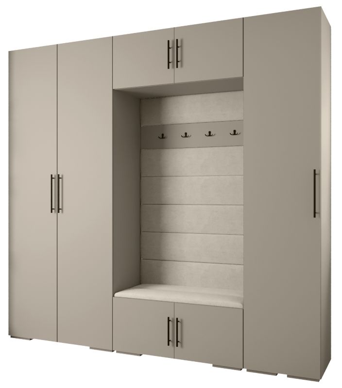 Garderoba do przedpokoju Abiks INOVA 3 Z8 kaszmir+czarny+manila02 1 szt.