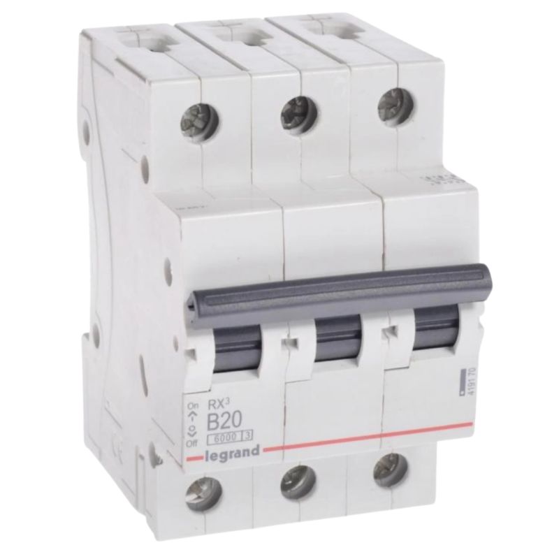Wyłącznik nadprądowy Legrand RX3 S303 3P B 20A 6 kA 1 szt.