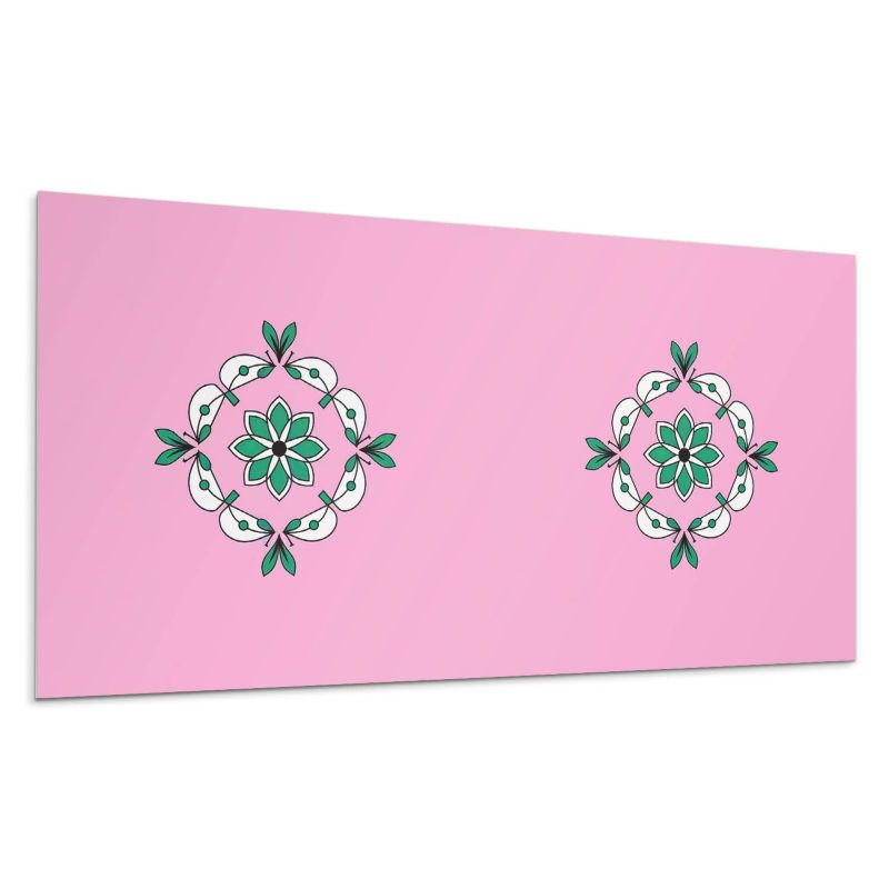 Panel samoprzylepny Wallfluent 120x60 cm Roślinny design z bukietem liści 1 szt.