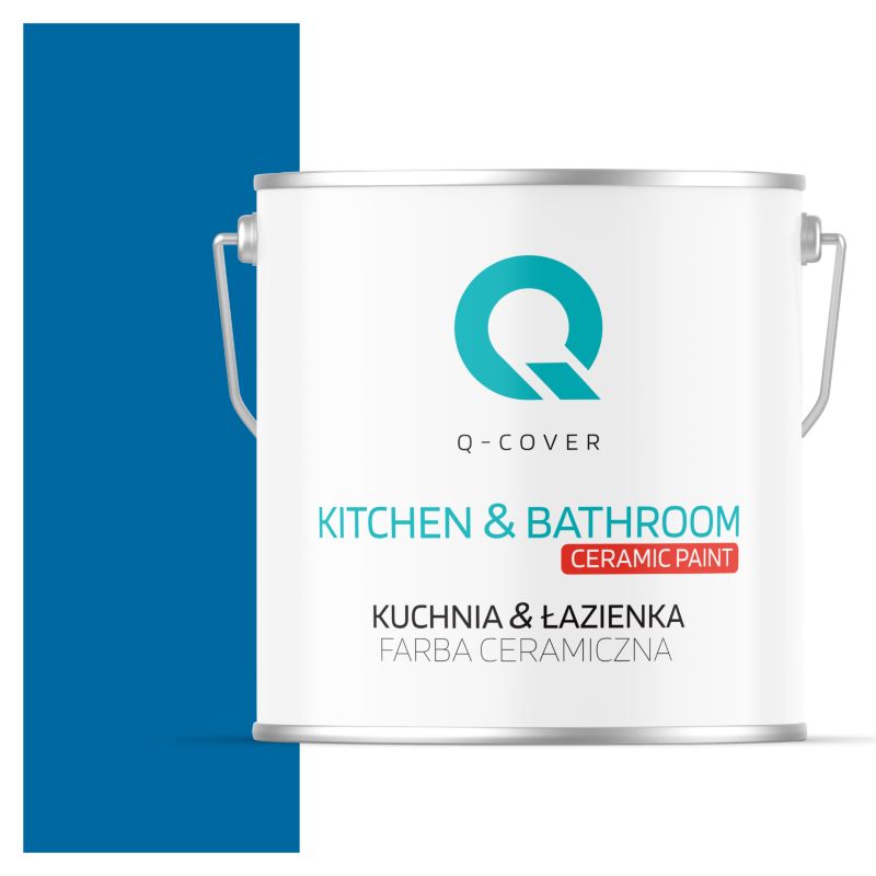 Farba Ceramiczna Kuchnia & Łazienka Q-Cover Ciemny niebieski H0312 Głęboki Mat 5L