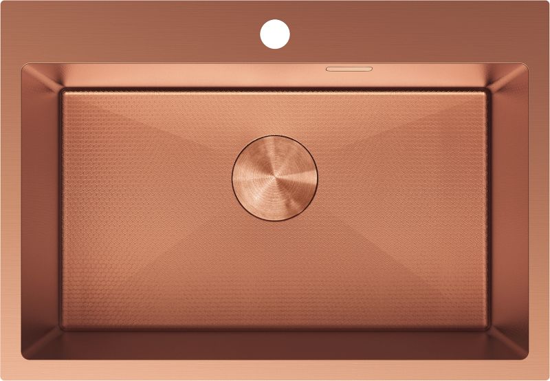 Zlewozmywak wpuszczany Mexen Solix miedź 650 x 450 mm 1-komorowy 1 szt.