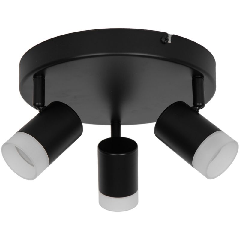 Spot GoodHome Maupin okrągły 3 x 350 lm 3000 K czarny