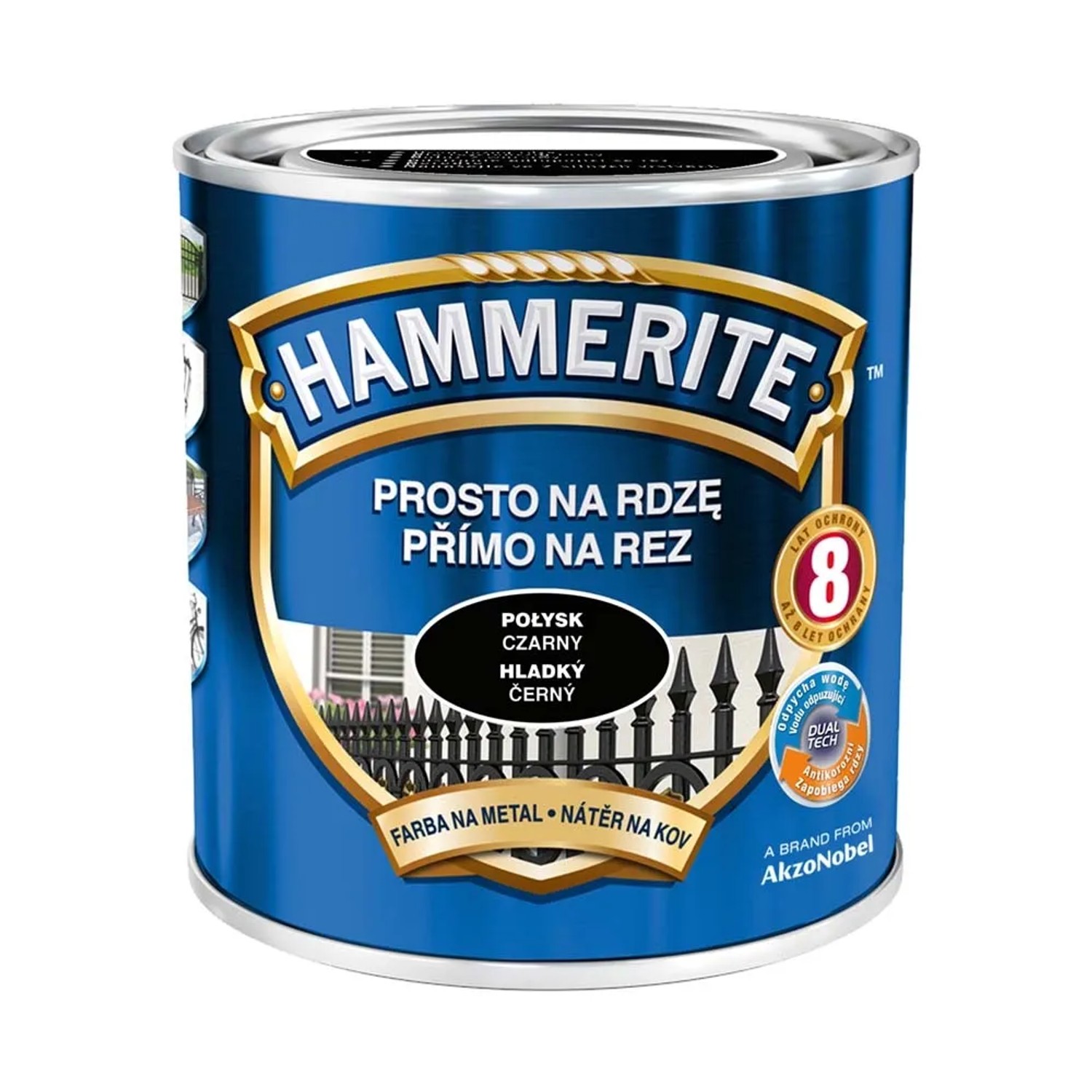 Hammerite Emalia antykorozyjna czarna połysk 700 ml