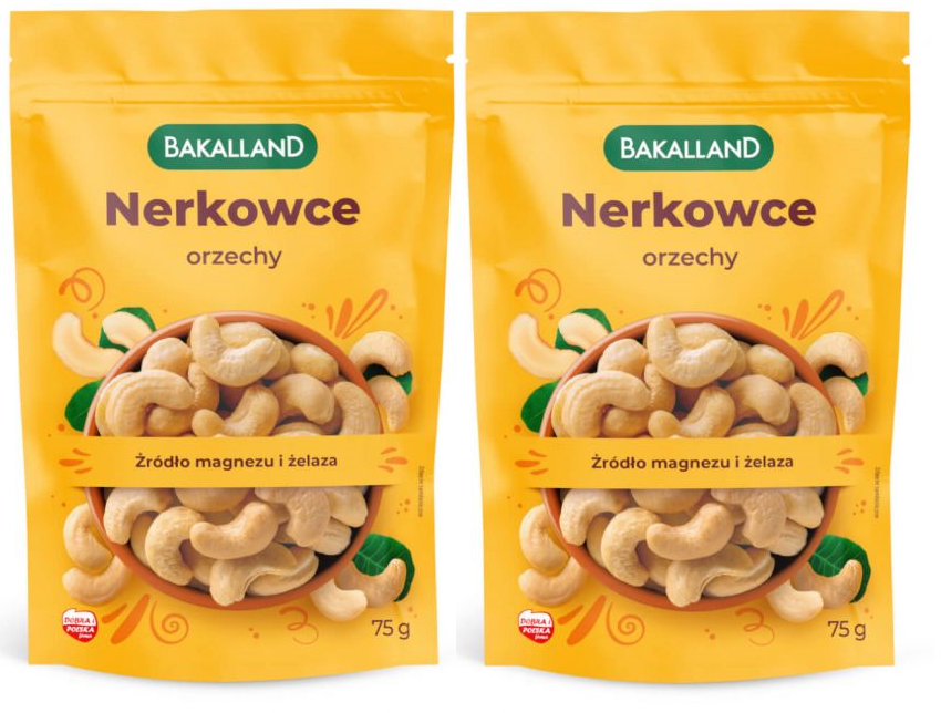2x Orzechy nerkowca Bakalland, 75g