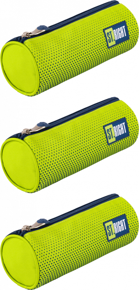 3x Piórnik tuba St.Right PU1 Lemon Gradient, bez wyposażenia, 23x9.5x6cm, żółty