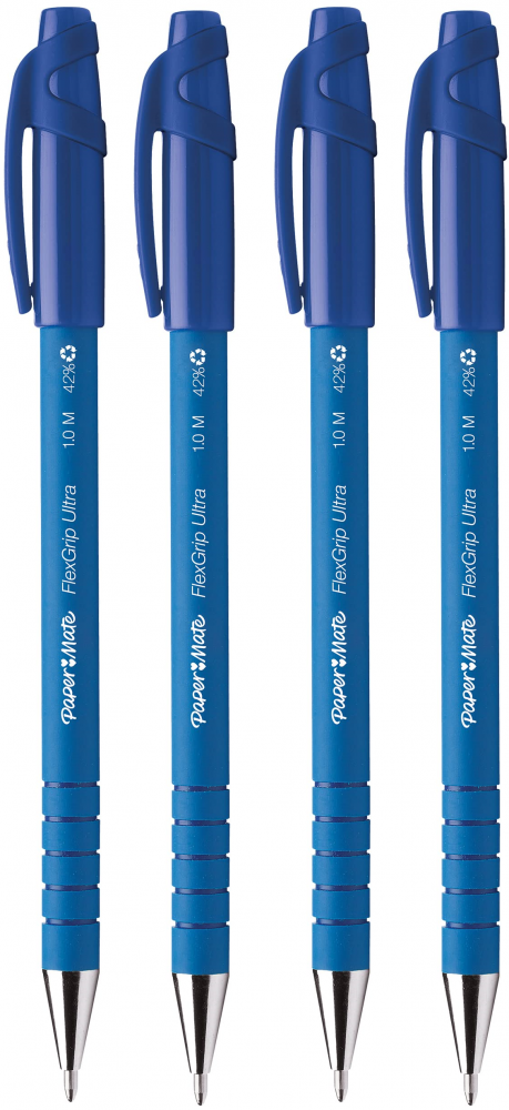 4x długopis Paper Mate, FlexGrip ultra, 1mm, niebieski
